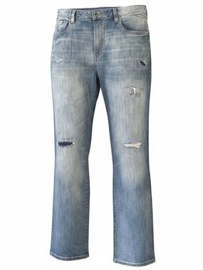 Buffalo David Bitton Light Blue Distressed Bootcut Jeans